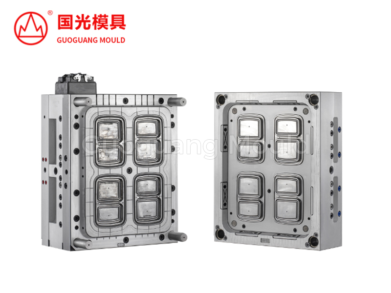 双格饭盒模具