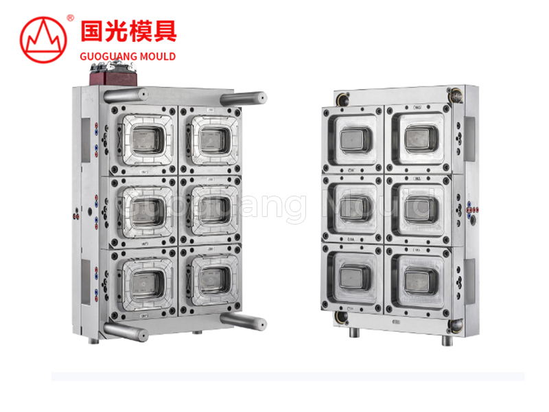 6 腔薄壁方盒模具