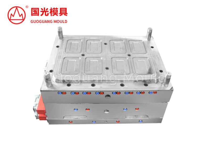 8 腔外卖塑料方盖模具